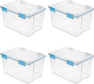 Serenelife - Locking Storage Container Bin - Safety & Security Storage Box (21 gal. Capacity)