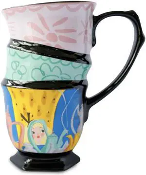 Disney Alice in Wonderland 70th by Mary Blair Three Stacked Tea Cups Mug