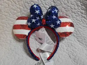 Disney Minnie Mouse American Flag Ears