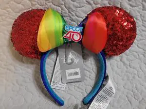 Disney Minnie Mouse Epcot 40th Anniversary Ears