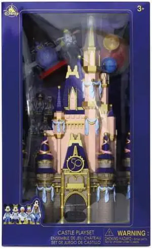 Disney Parks Cinderella Castle Light-Up Play Set 50th Anniversary Celebration Edition
