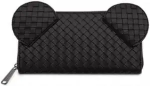 Disney Parks Loungefly Wallet Mickey Mouse Woven - Black