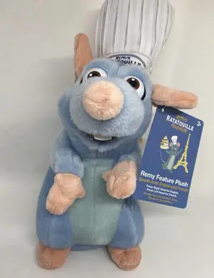 Disney Parks Remy's Ratatouille Adventure Talking Plush Also French New with Tag