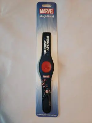 Disney Parks The First Avenger Captain America Marvel Super Hero MagicBand 2 - Link it Later