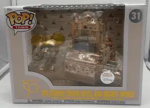 Disney Parks WDW 50th Mickey Gold Hollywood Tower Hotel Vinyl Figure Funko