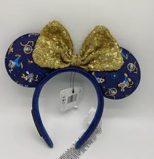 Disney Parks WDW 50th Mickey and Friends Ear Headband Loungefly