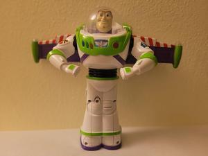 Disney Pixar Toy Story Buzz Lightyear Glow Spinner 12" Lights Sounds Talking Spinning