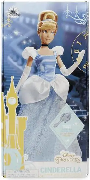 Disney Princess Cinderella Classic Doll with Brush with Box