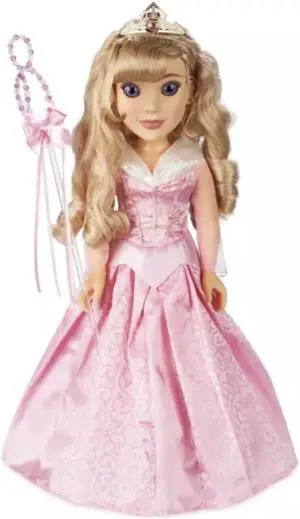 Disney Sleeping Beauty Aurora "Briar Rose" Oversized Doll with Wand & Tiara in Box