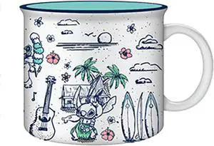 Disney Lilo & Stitch Hawaii Destination 20 Ounce Ceramic Camper Mug
