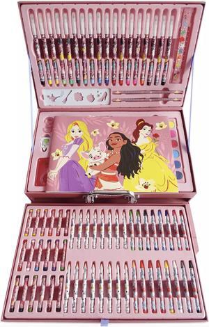 Disney Princess Deluxe Art Kit Ariel Belle Watercolor Markers Paint Pencil New