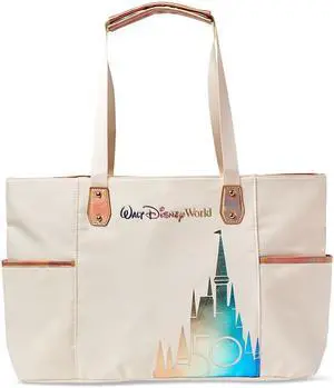 Disney Parks WDW 50th Magical Celebration Castle White Tote Bag New with Tag