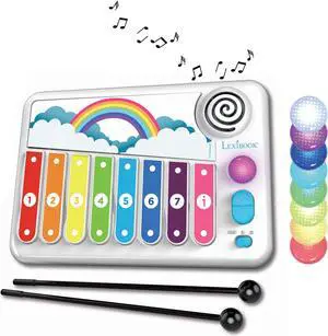 Lexibook - XYLO-FUN Electronic Xylophone with Learning Music method with Lights
