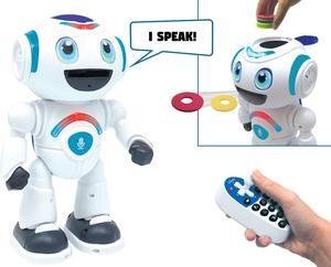 Lexibook - POWERMAN® MASTER STEM Robot with Quiz, Music, Games, Disc Shooting incl remote control (English)