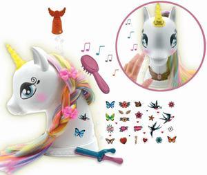 Lexibook My magic interactive styling head unicorn with accessories, sound and light effects