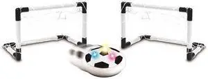 Lexibook AeroFoot - Sliding football foam disc with light effects, 2 goals, 1 ball and pump barrel included, rechargeable - JG981