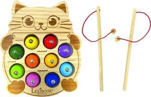Lexibook Bio Toys Greedy Cat  Wooden fishing game - JGW100KT