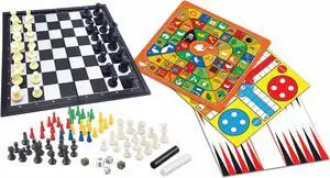 Lexibook Magnetic board games  set of 8 games in 1. For 2 to 6 players - JGM800