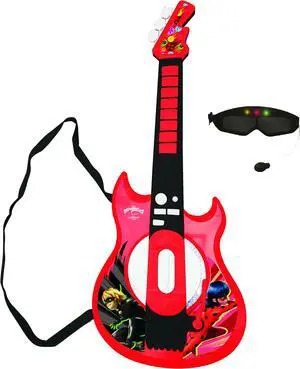 Lexibook Miraculous Electronic Lighting Guitar with Mic in glasses shape - K260MI