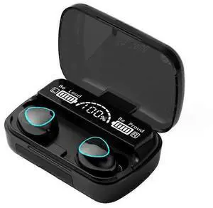 TWS V5.1 Wireless Earbuds, 48H Playtime, Touch Control, Noise Cancelling In-Ear Headphones for Android/iOS (Black) TWS V5.1 Wireless Earbuds, 48H Playtime, Touch Control, Noise Cancelling In-Ear Headphones for Android/iOS (Black)