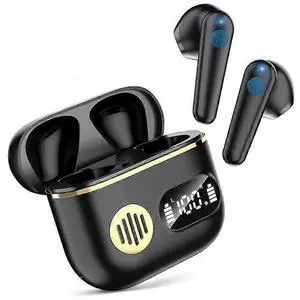 Wireless Earbuds with LED Display, 48H Playtime, IP7 Waterproof Bluetooth 5.2 Gym Headphones (Black) Wireless Earbuds with LED Display, 48H Playtime, IP7 Waterproof Bluetooth 5.2 Gym Headphones (Black)