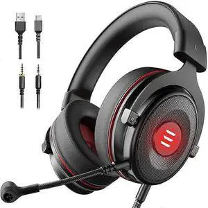 E900 Pro Gaming Headset with 7.1 Surround Sound, Noise Cancelling Mic for PC, PS5, Xbox
