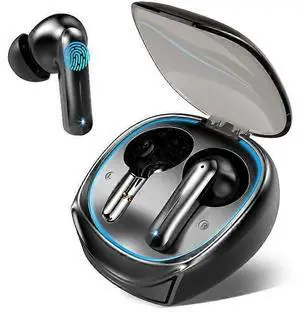 H68 TWS Wireless Earbuds, Bluetooth 5.3, 40H Playtime, ENC Noise Cancelling, Game Mode (Black)