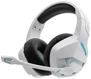 BW01 Wireless Gaming Headset with Noise Cancelling Mic, 100H Battery, 2.4G/Bluetooth for PC PS4 PS5 (White) BW01 Wireless Gaming Headset with Noise Cancelling Mic, 100H Battery, 2.4G/Bluetooth for PC PS4 PS5 (White)