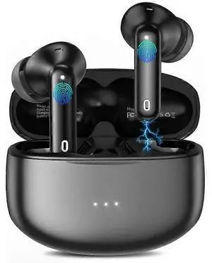 A40 Pro Wireless Earbuds, 50Hrs Playback, Bluetooth 5.3, Noise Cancelling, IPX7 Waterproof, Black A40 Pro Wireless Earbuds, 50Hrs Playback, Bluetooth 5.3, Noise Cancelling, IPX7 Waterproof, Black