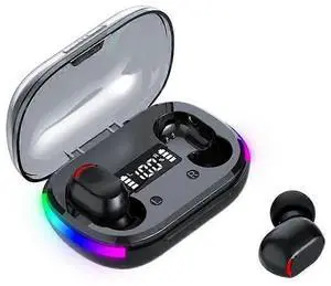 TWS Wireless Gaming Earbuds, Bluetooth 5.3 with LED Battery Display, Noise Cancelling for Sports & Work (Black) TWS Wireless Gaming Earbuds, Bluetooth 5.3 with LED Battery Display, Noise Cancelling for Sports & Work (Black)