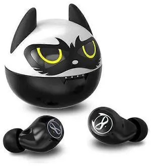 K39804 Bat Design Wireless Earbuds, 36H Playtime, BT 5.0, Noise Reduction