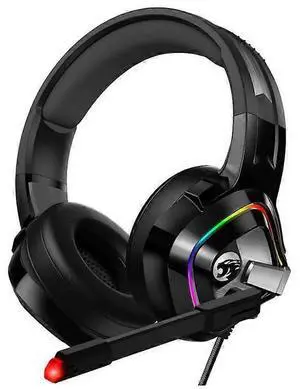 RGB Gaming Headset with Noise Canceling Mic for PS4, Xbox One, PC - Black RGB Gaming Headset with Noise Canceling Mic for PS4, Xbox One, PC - Black