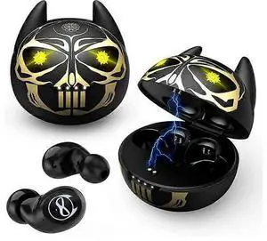 Kids Panda Wireless Earbuds, Bluetooth 5.1 Noise Cancelling IPX6 Waterproof, Touch Control with Charging Case (Black) Kids Panda Wireless Earbuds, Bluetooth 5.1 Noise Cancelling IPX6 Waterproof, Touch Control with Charging Case (Black)