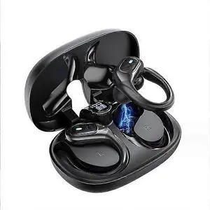 TWS Bluetooth 5.3 Sports Earbuds, 75H Playtime IP7 Waterproof Wireless Earphones with LED Display (Black) TWS Bluetooth 5.3 Sports Earbuds, 75H Playtime IP7 Waterproof Wireless Earphones with LED Display (Black)