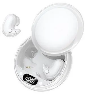 Bluetooth 5.3 Sleep Headphones, TWS Mini In-Ear for Side Sleeping & Running, White