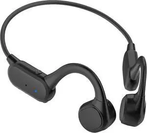 Bluetooth 5.3 Bone Conduction Earphones, 8H Playtime IPX6 Waterproof, Open-Ear Sport Headphones (Black)
