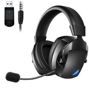 BL100 PRO Gaming Headset (Black) - 2.4GHz/Bluetooth 5.3/Wired, Noise Cancelling Mic, 36H Play