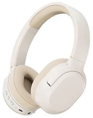 Wireless ANC Headphones with 30H Playtime, Bluetooth 5.3, Deep Bass, Built-in Mic, White Wireless ANC Headphones with 30H Playtime, Bluetooth 5.3, Deep Bass, Built-in Mic, White