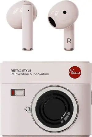 Wireless Earbuds Bluetooth 5.3, 30H Playtime, IPX4 Waterproof, HiFi Stereo with Noise Cancelling Mic