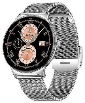 Ecocleanpath Women's Ultra-Thin Smartwatch with AMOLED Display, Bluetooth Calling, Health & Sports Tracking (Silver) Ecocleanpath Women's Ultra-Thin Smartwatch with AMOLED Display, Bluetooth Calling, Health & Sports Tracking (Silver)