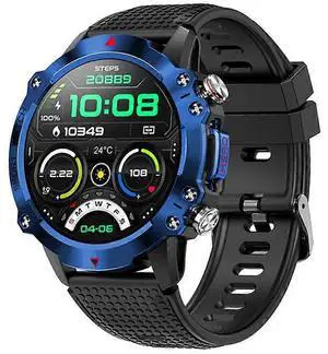 Ecocleanpath Smartwatch with Bluetooth Calling, HD Display, HRV & Sports Modes, Blue - All-Day Health Tracker Ecocleanpath Smartwatch with Bluetooth Calling, HD Display, HRV & Sports Modes, Blue - All-Day Health Tracker