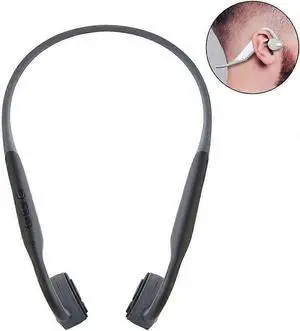 Bluetooth 5.0 Bone Conduction Headphones - Waterproof, 6H Playback, Open-Ear Safe Design, Black Bluetooth 5.0 Bone Conduction Headphones - Waterproof, 6H Playback, Open-Ear Safe Design, Black