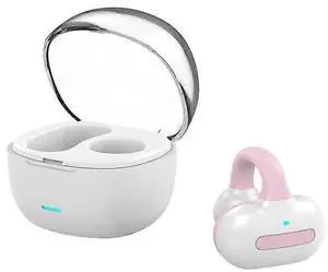 Open Ear Wireless Headphones, Noise Canceling & Waterproof, 68Hrs Playback, Over-Ear Earphones for Running/Cycling