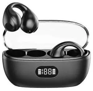 Bluetooth 5.3 Open Ear Clip Headphones, Air Conduction Sport Earbuds with Charging Case, IPX4 Waterproof Bluetooth 5.3 Open Ear Clip Headphones, Air Conduction Sport Earbuds with Charging Case, IPX4 Waterproof
