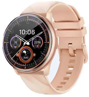 Ecocleanpath Smart Watch for Women, IPX8 Waterproof Ultra-Thin Fitness Tracker with Health Monitoring (Skin Color)