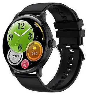 Ecocleanpath Smartwatch with Bluetooth Calling, Heart Rate Monitor, 1.43" AMOLED Display, 100+ Sports Modes (Black)
