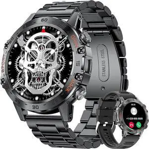 Ecocleanpath Men's Smart Watch with Bluetooth Calls, 1.39" HD Touchscreen, 5ATM Waterproof, Blood Pressure & Heart Rate Monitor, Black Ecocleanpath Men's Smart Watch with Bluetooth Calls, 1.39" HD Touchscreen, 5ATM Waterproof, Blood Pressure & Heart Rate Monitor, Black