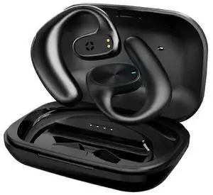 Noise Canceling Wireless Earbuds with Microphone, Open-Ear Design, 300H Playtime, Black Noise Canceling Wireless Earbuds with Microphone, Open-Ear Design, 300H Playtime, Black