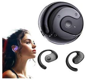 2024 Upgraded Bluetooth 5.4 Earbuds, Noise Canceling Wireless Headphones, IPX5 Waterproof Sport Earphones (Black)