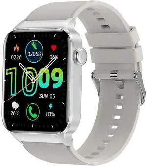 Ecocleanpath T50S Smart Watch 1.85" HD, Answer/Make Calls, IP68 Waterproof, 100+ Sports Modes, Heart Rate & Sleep Tracker
